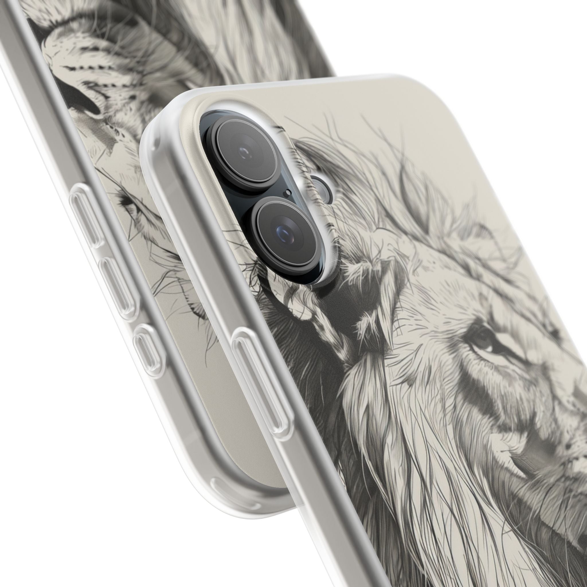 Lion Flow iPhone 16 Plus -pehmeä suojakotelo