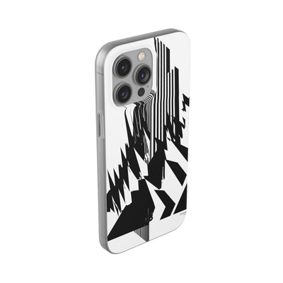 White Lite Phone Case for iPhone - Shattered Vector Spire