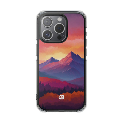 Crimson Mountain Dusk · Impact Handyhülle für iPhone · Magsafe