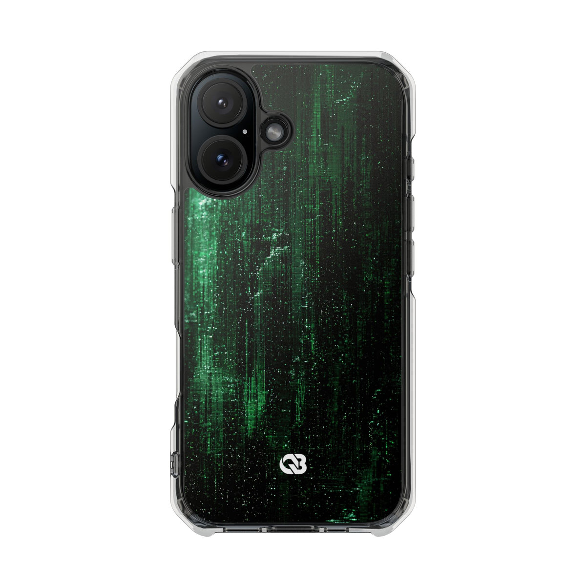 Emerald Void · Clear Impact Magnetic Phone Case for iPhone ·  Green