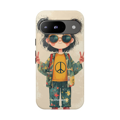 Peace Pigtails Google Pixel 9 Case - Tough