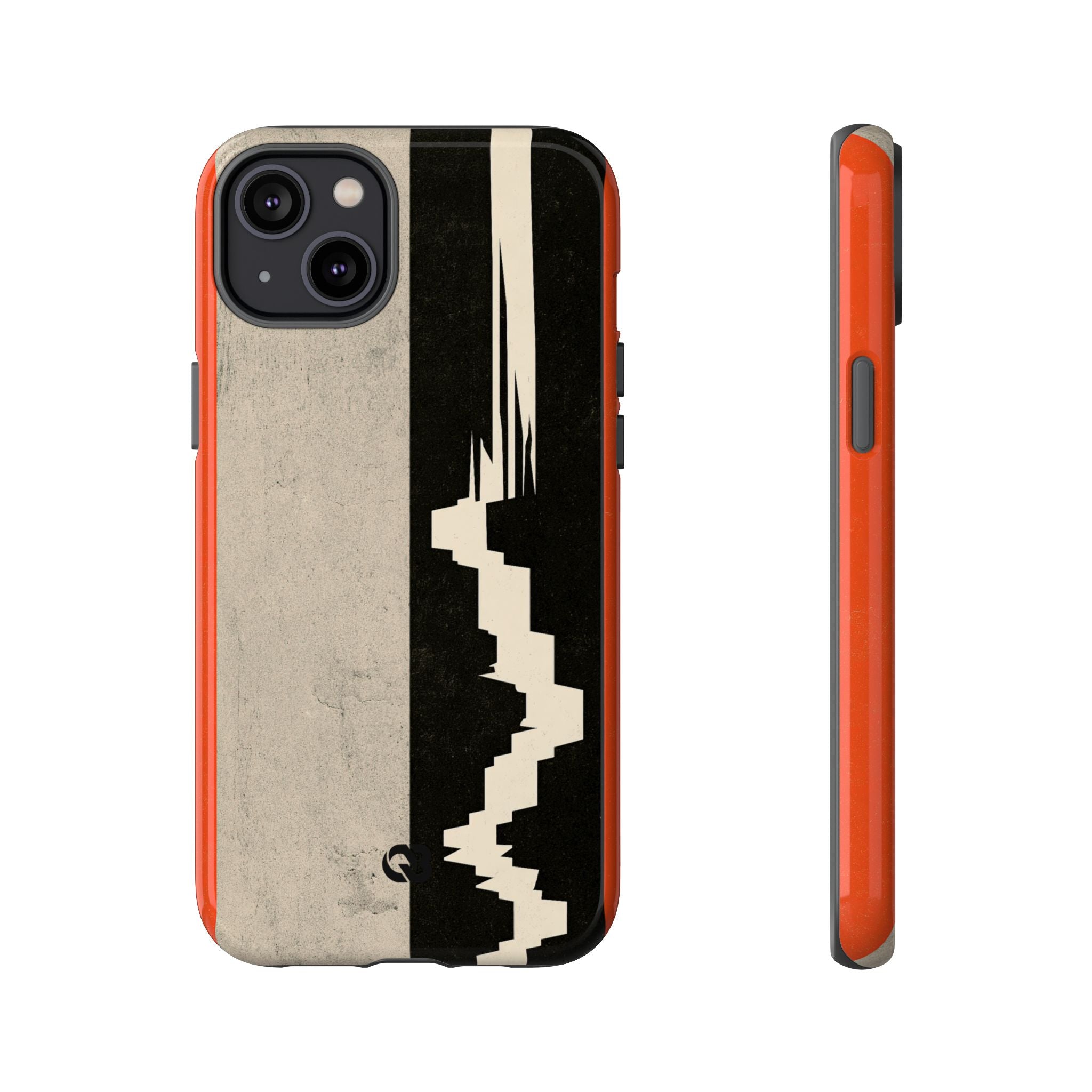Orange Tough Phone Case for iPhone - Orange Monolith Rift
