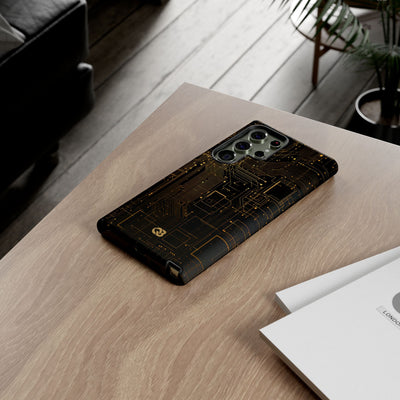 Gold Tough Phone Case for Samsung - Amber Core Mainframe