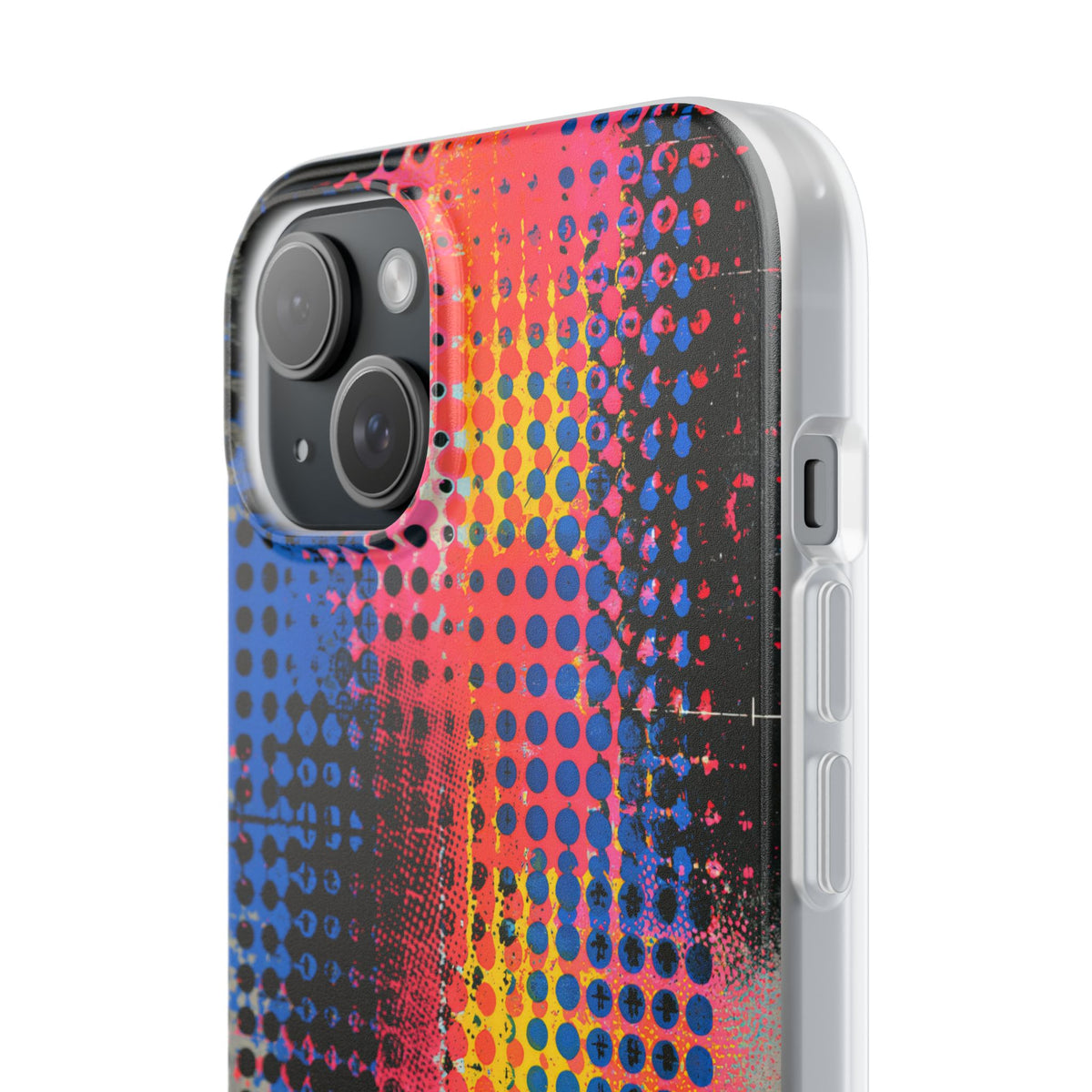 Chromatic Halftone Grid · Lite Phone Case for iPhone ·  Blue