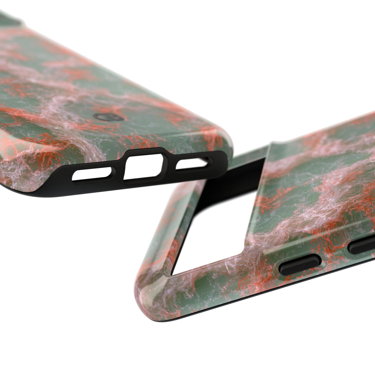 Coral Pixel Matrix · Tough Phone Case for Pixel ·  Green