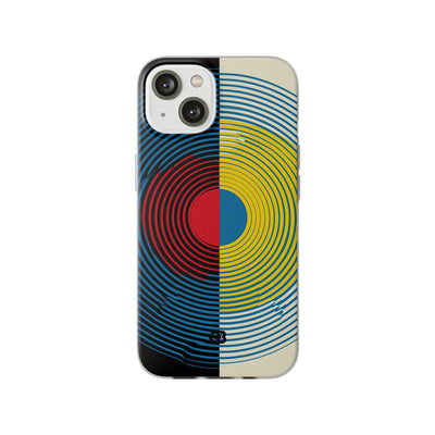 Blue Lite Phone Case for iPhone - Primary Circuit Orbit