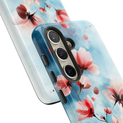 Pink Blossom Drift Samsung S24 - Kova suojakotelo