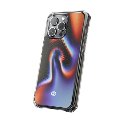 Prismatic Resonance · Clear Impact Magnetic Phone Case for iPhone · Purple