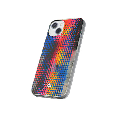 Chromatic Halftone Grid · Lite Phone Case for iPhone ·  Blue