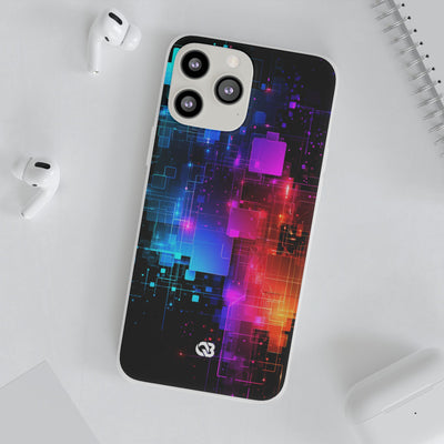 Spectral Circuit Grid · Lite Phone Case for iPhone ·  Black