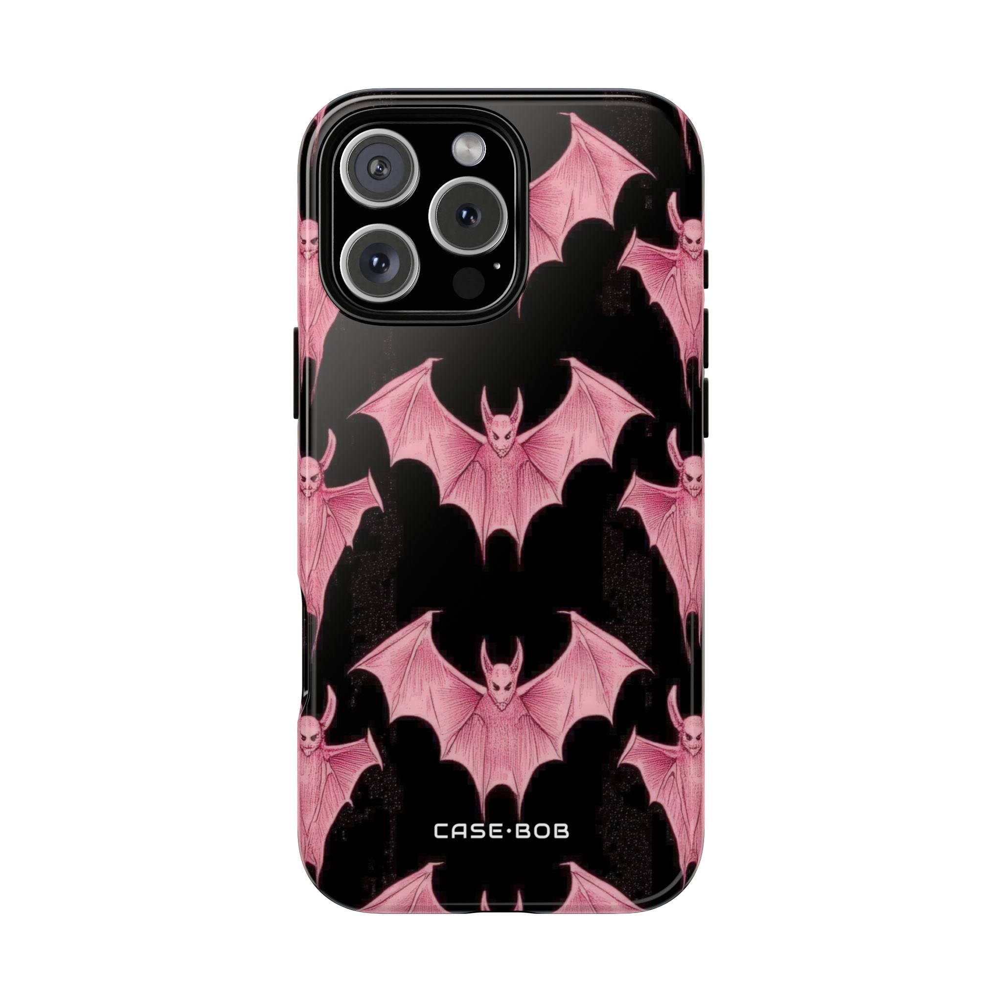 Pink Batwave iPhone 16 Pro Max Case - Tough
