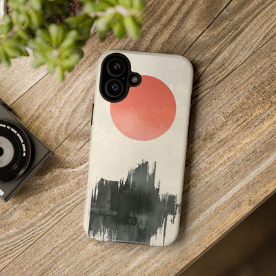 Crimson Sun Strokes · Coque de téléphone Tough pour iPhone