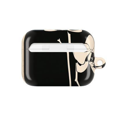 Nocturne Orchid · Hard Case for AirPods & AirPods Pro · Black