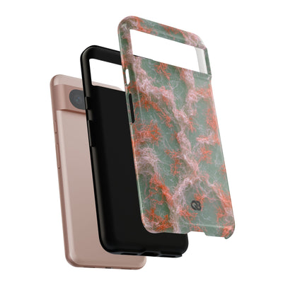 Coral Pixel Matrix · Tough Phone Case for Pixel ·  Green