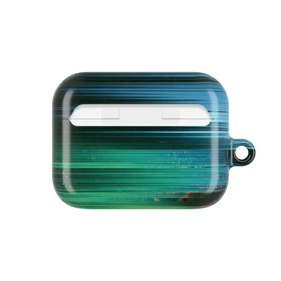 Digital Shoreline Drift · Hard Case for AirPods & AirPods Pro · Teal