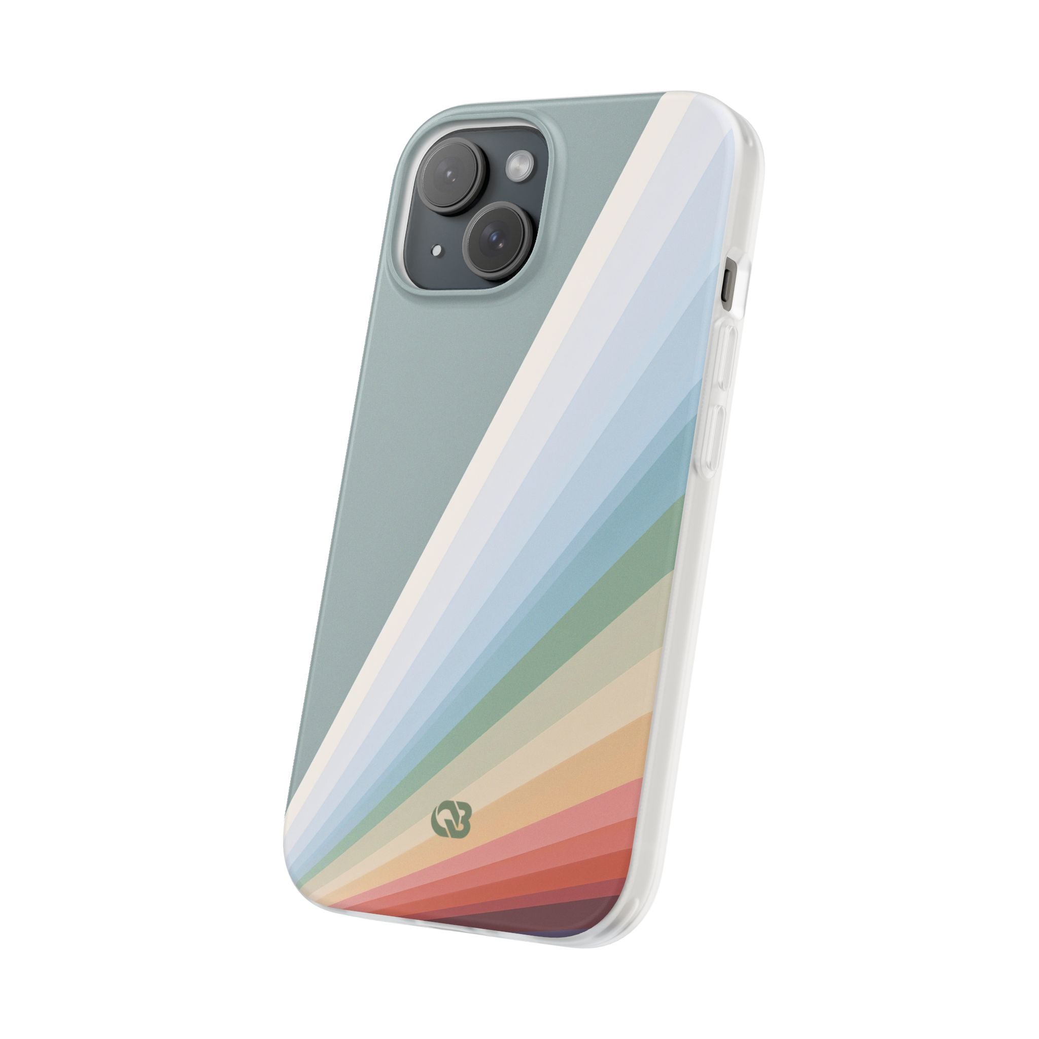 Green Lite Phone Case for iPhone - Sage Prism Beam