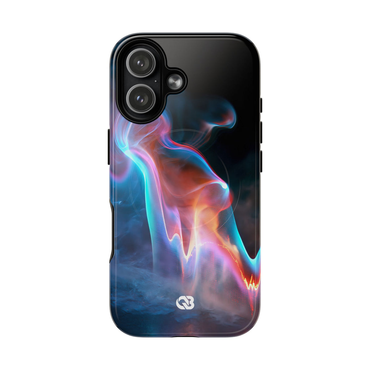 Neon Waveform · Tough 2.0 Magnetic Phone Case for iPhone · Black