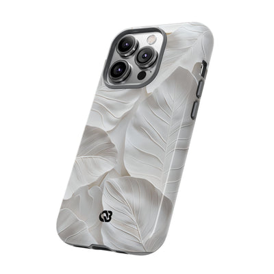Sculpted Ivory Leaves · Tough Coque de téléphone pour iPhone