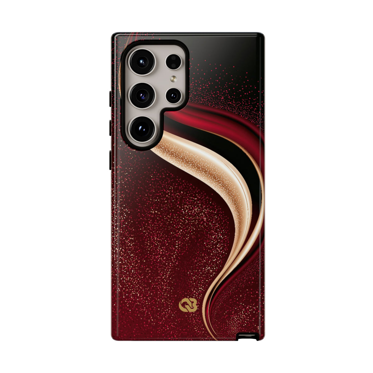 Gilded Crimson Flow · Tough Phone Case for Samsung · Red