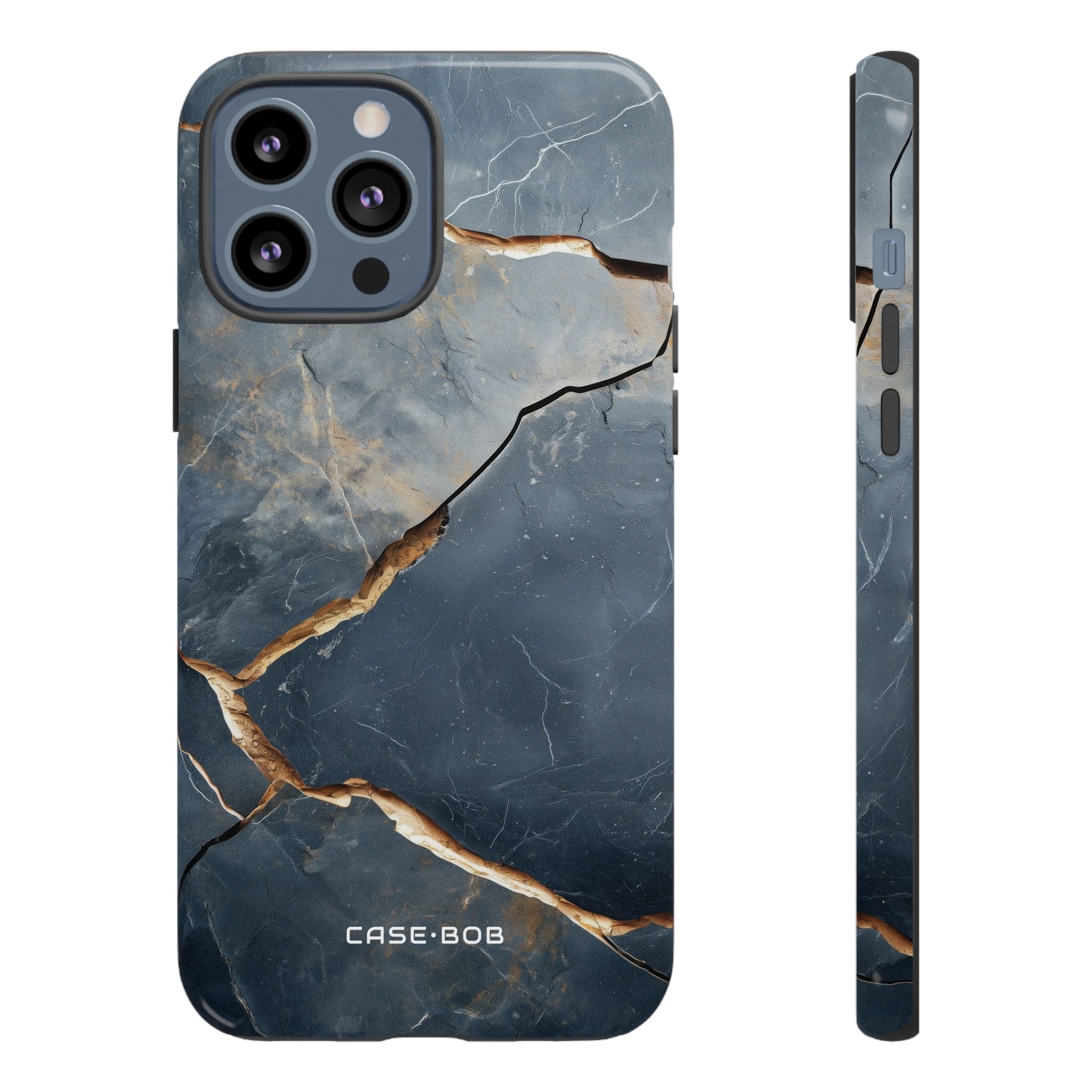 Jagged Vein Navy iPhone 13 Pro Max -kovauskuori - Tough