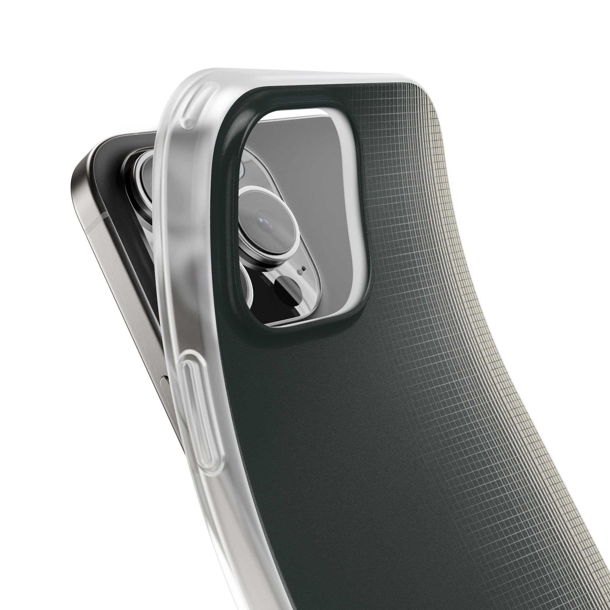 Grey Lite Phone Case for iPhone - Charcoal Tech Grid