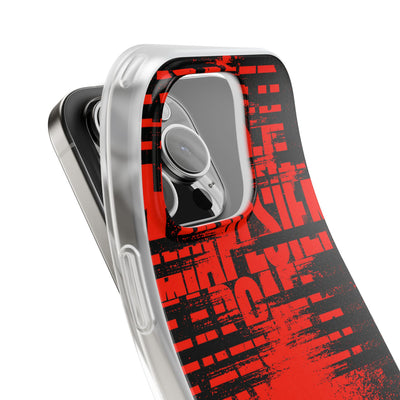Crimson Redaction · Lite Phone Case for iPhone ·  Black