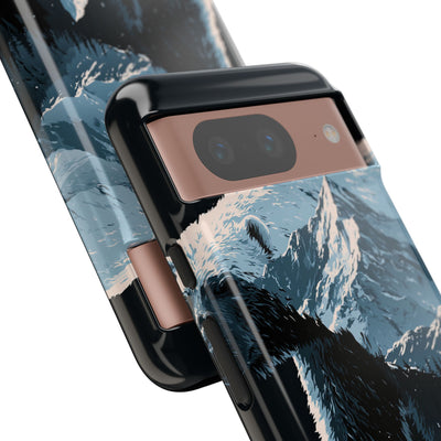 Nordic Arctic Bear · Tough Phone Case for Pixel ·  Black