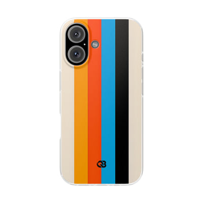 Retro Racing Stripes · Soft Phone Case for iPhone