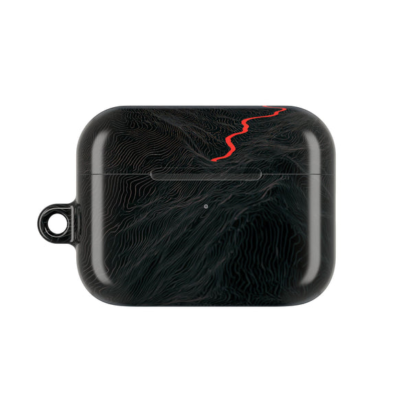 Crimson Ridge Pass · Hard Case for AirPods & AirPods Pro · Black