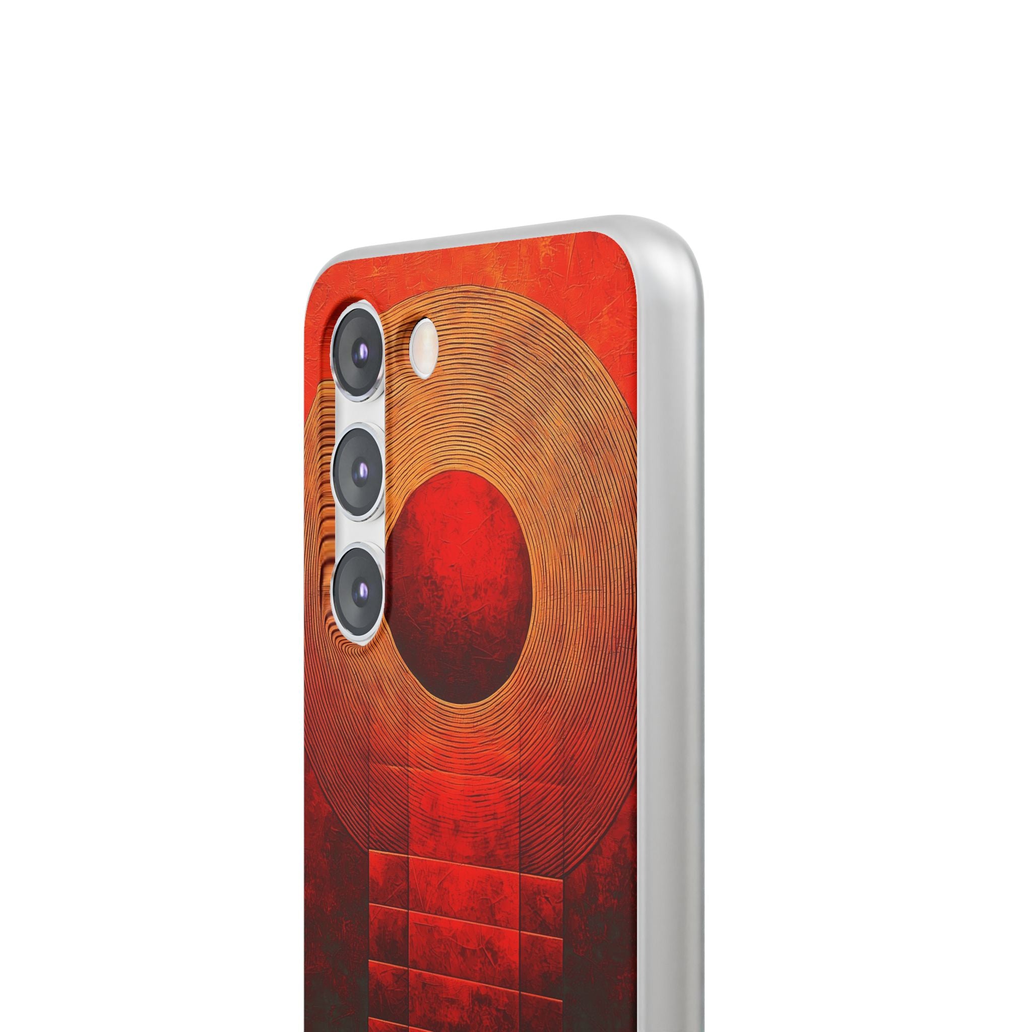 Crimson Solar Halo · Soft Phone Case for Samsung