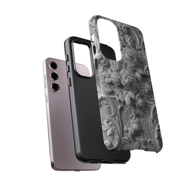 Rococo Marble Rose · Tough Phone Case for Samsung · White