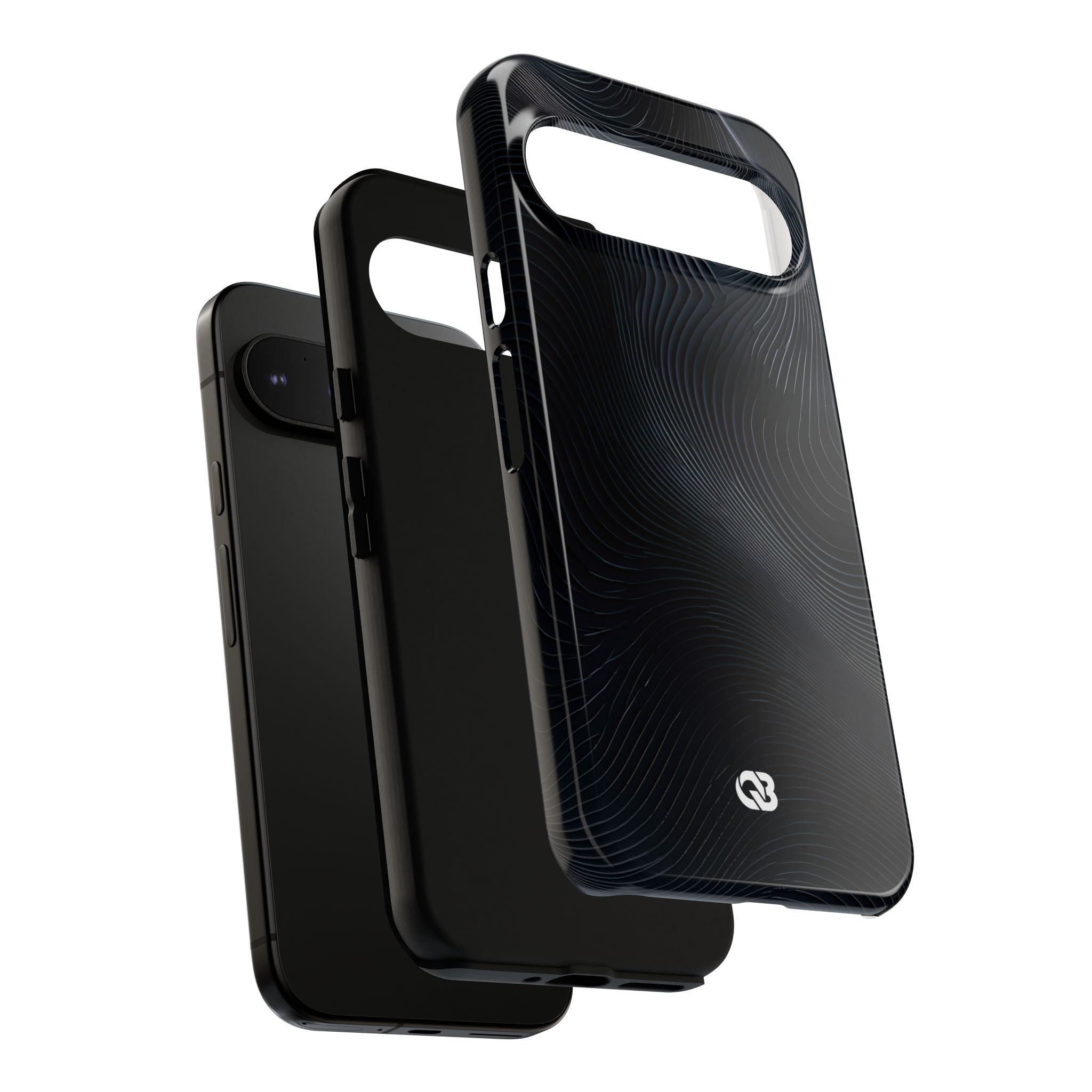 Black Tough Phone Case for Google Pixel - Obsidian Ridge Flux