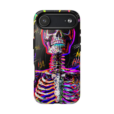 Neon Glitch Skeleton · Tough+ Coque de téléphone pour iPhone · Magsafe
