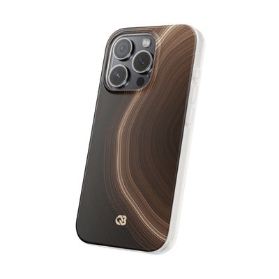 Brown Lite Phone Case for iPhone - Bronzed Canyon Relief