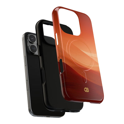 Orange Tough 2.0 Magsafe Phone Case for iPhone - Crimson Dune Gradient