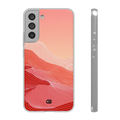 Red Lite Phone Case for Samsung - Crimson Ridge Contour