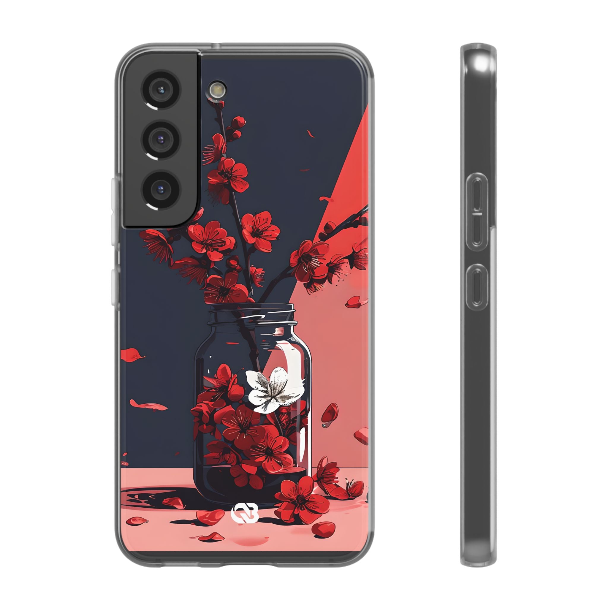 Crimson Blossom Jar · Custodia Soft per Samsung