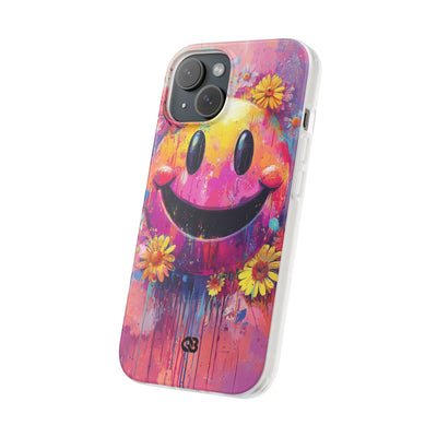 Vivid Grin Graffiti · Soft Phone Case for iPhone