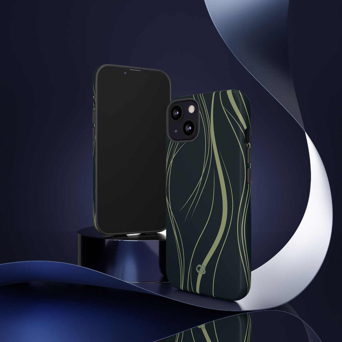 Serpentine Reeds · Tough Phone Case for iPhone · Green