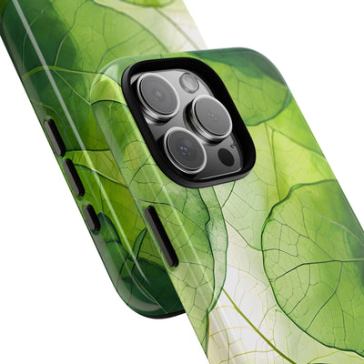 Emerald Leaf Veins · Tough Phone Case for iPhone