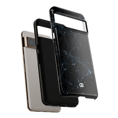 Black Tough Phone Case for Google Pixel - Arctic Neural Mesh