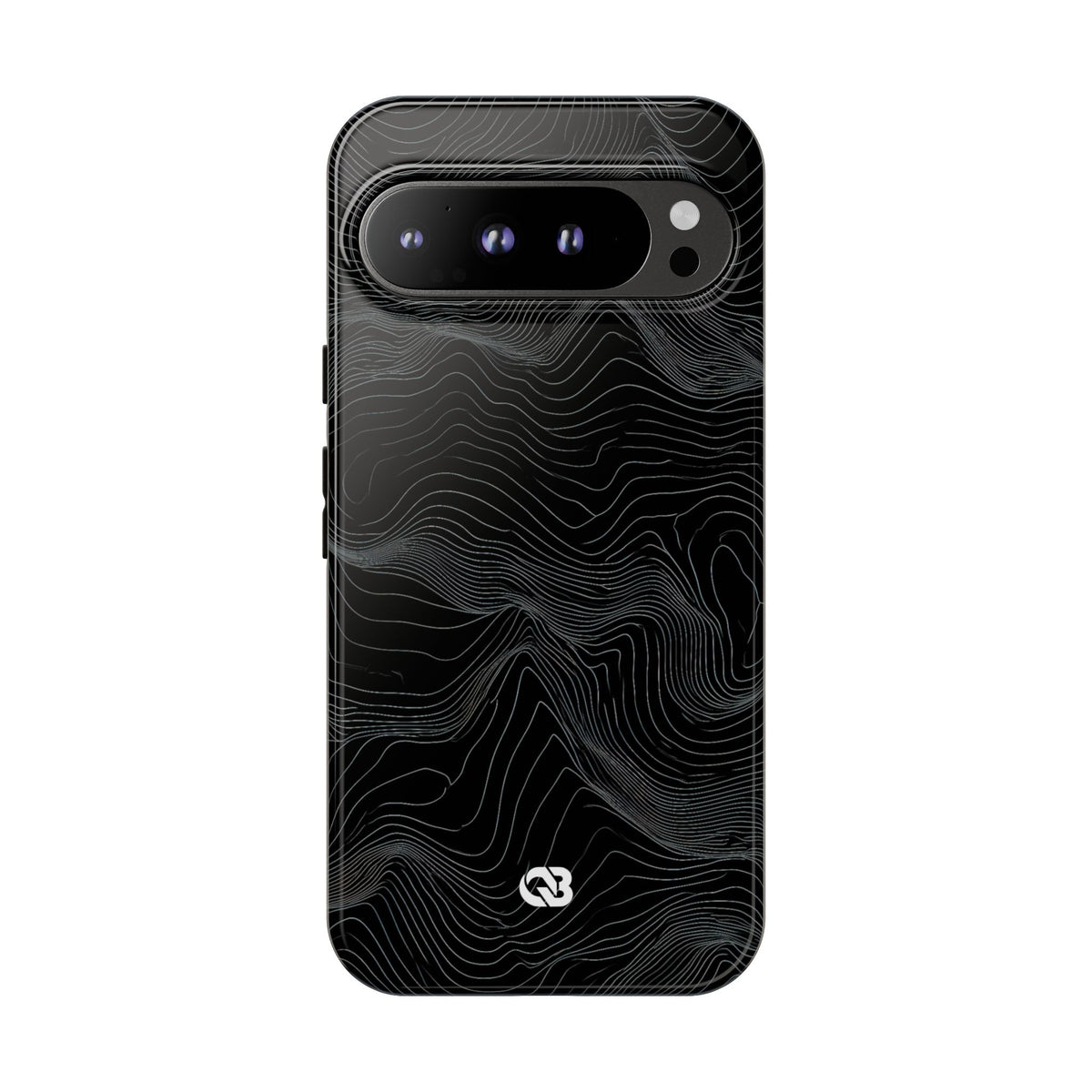 Obsidian Contour Elevation · Tough Phone Case for Pixel ·  Black