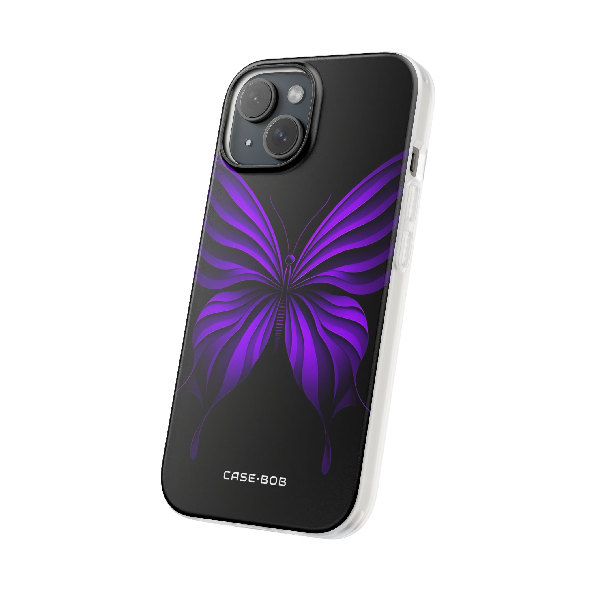 Violet Monarch iPhone 15 Case - Soft