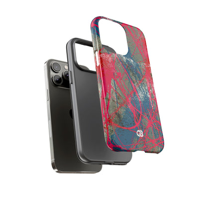 Neon Static Drip · Tough Phone Case for iPhone · Pink