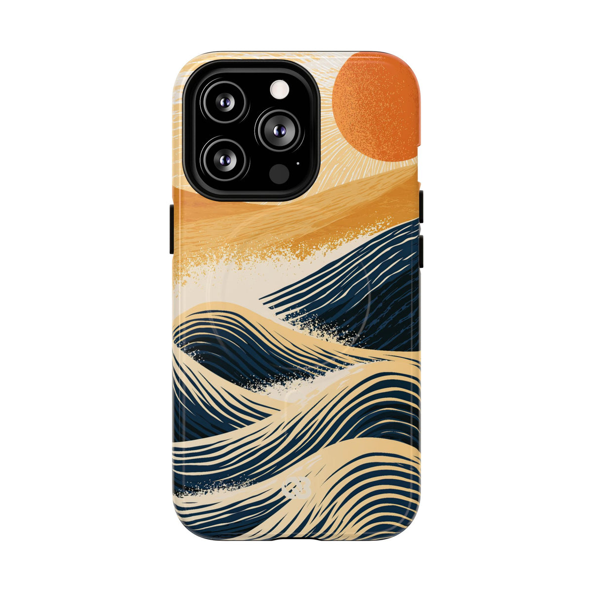 Golden Horizon Waves · Tough 2.0 Magnetic Phone Case for iPhone · Blue