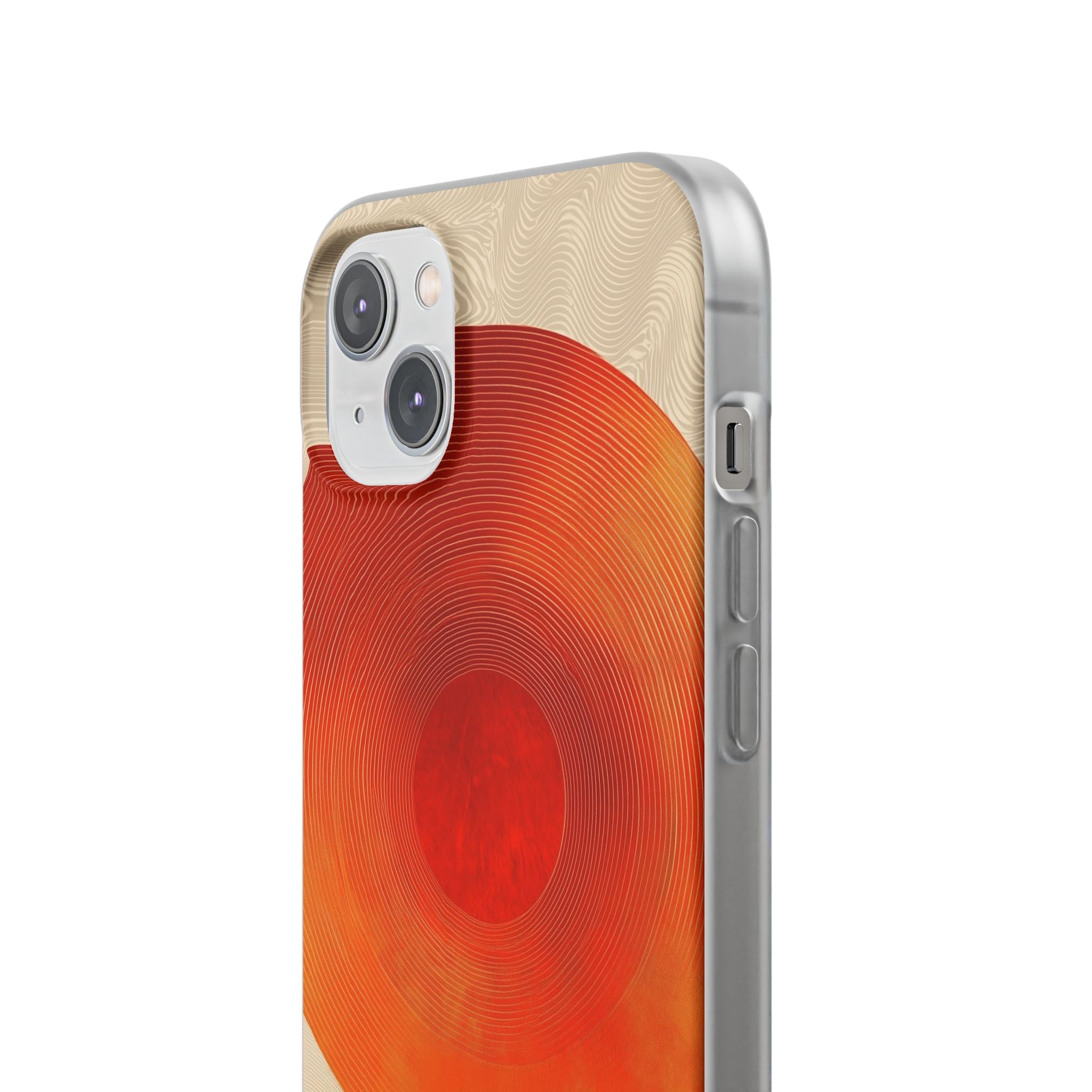 Sunburst Swirl iPhone 14 Plus Case - Soft