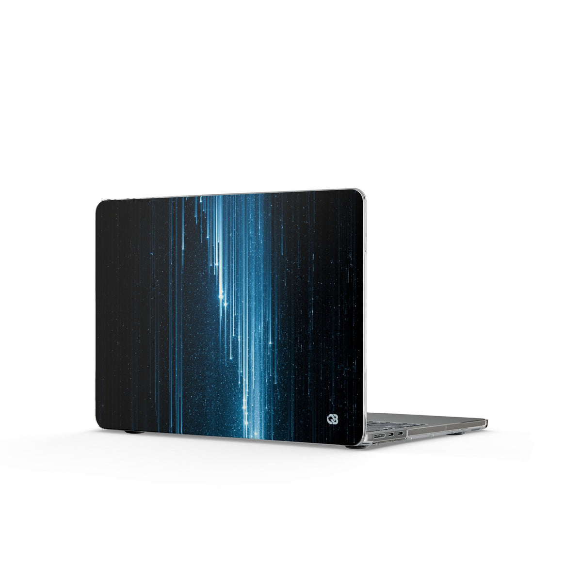 Nocturnal Cascade · Clear Hard Case for MacBook · Black