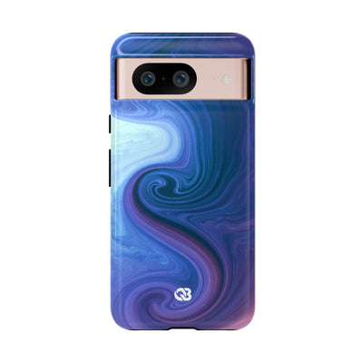 Azure Fluid Swirl · Tough Phone Case for Pixel ·  Blue