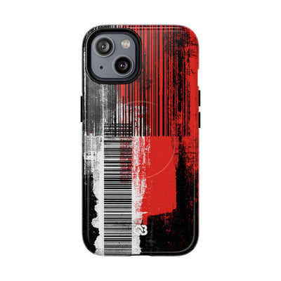 Distorted Barcode · Tough 2.0 Magnetic Phone Case for iPhone · Black