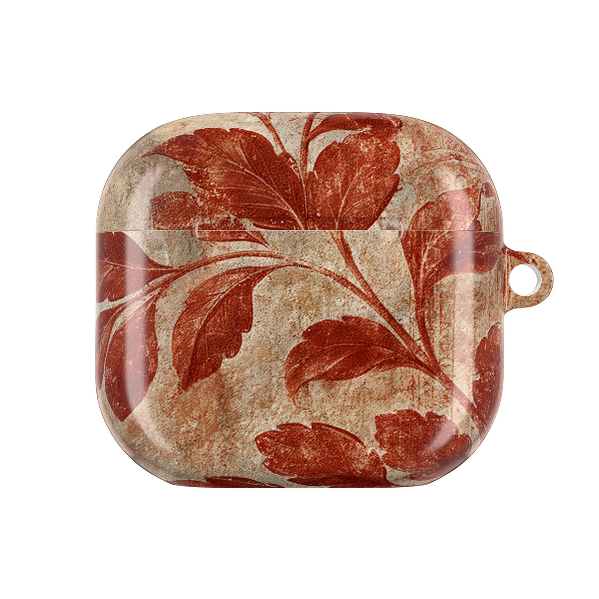 Terracotta Botanical Fresco · Hard Case for AirPods & AirPods Pro · Red
